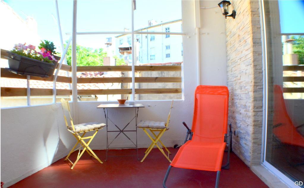 Beziers Studio Terrasse Luaran gambar