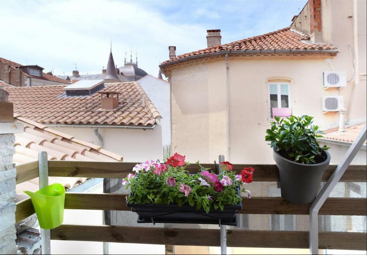 Beziers Studio Terrasse Luaran gambar