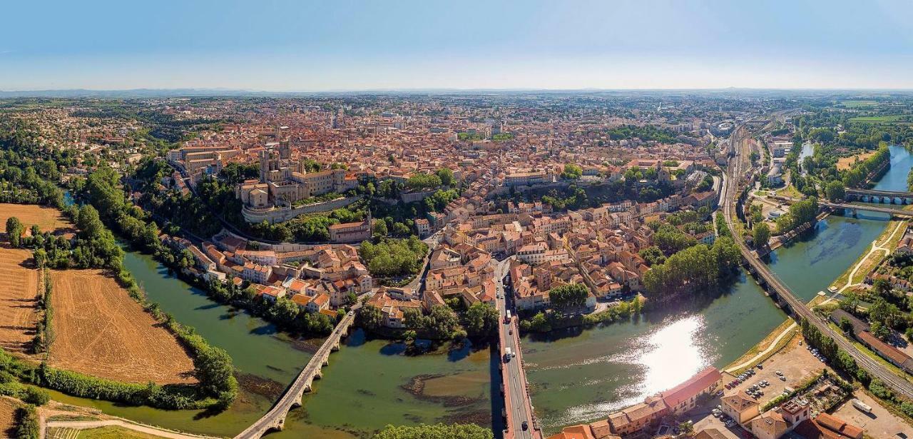 Beziers Studio Terrasse Luaran gambar